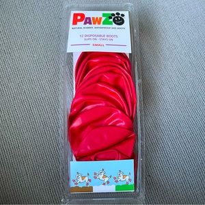 PawZ Protex Small Red Pull on Dog Paws Boots Water-Proof Natural rubber
